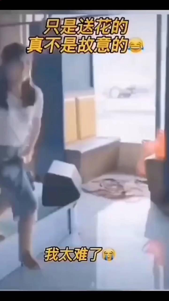 只是送花的真不是故意的。