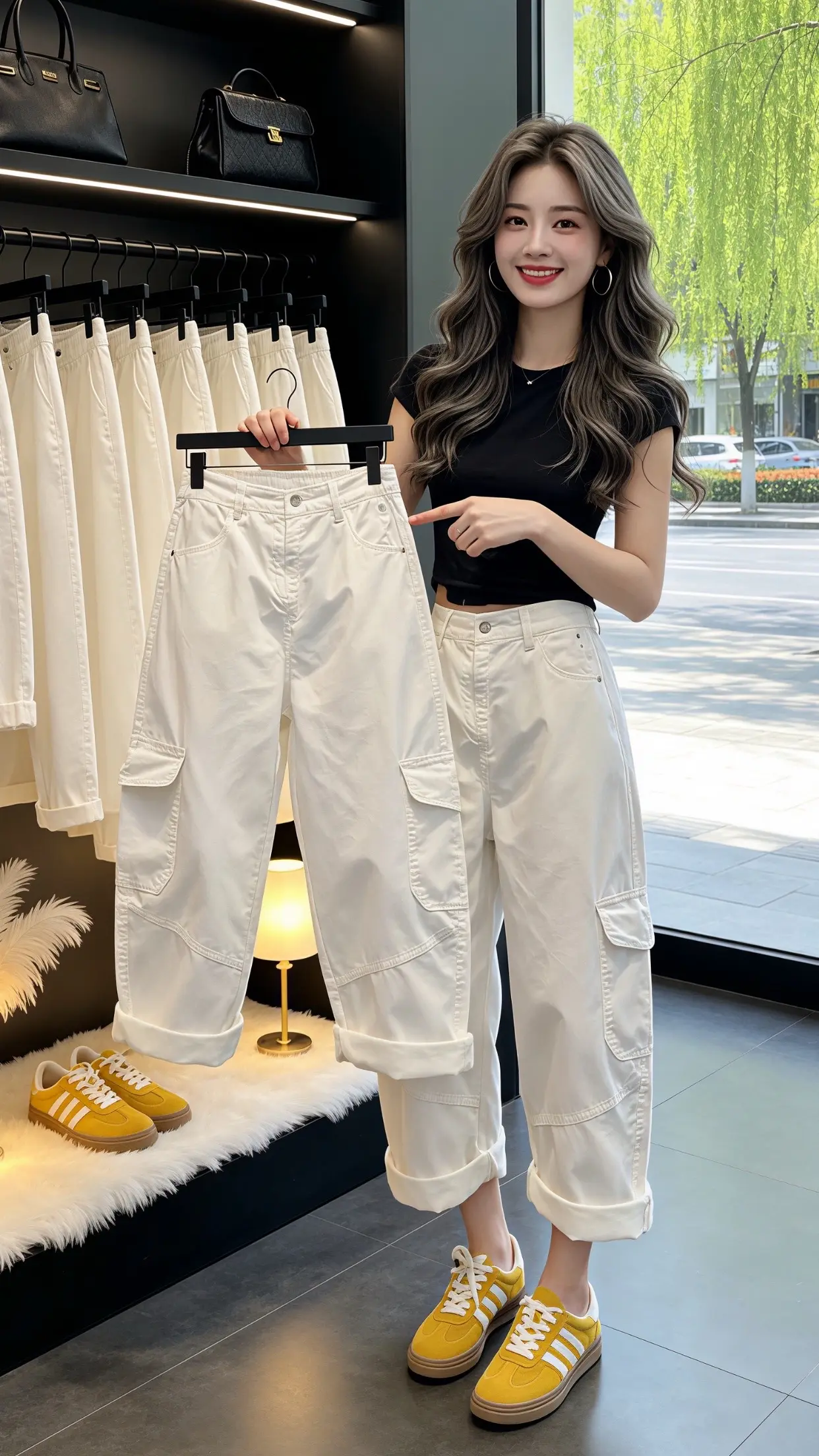 高颜值炸街女工装裤 减龄百搭工装裤 一眼就爱上的神裤 穿出自己的风格 夏季穿搭