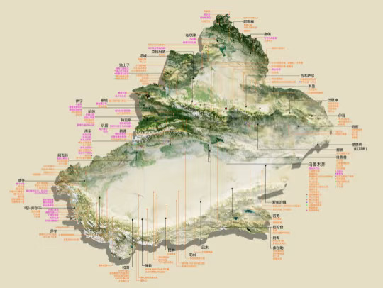 三张图你就拥有了整个新疆