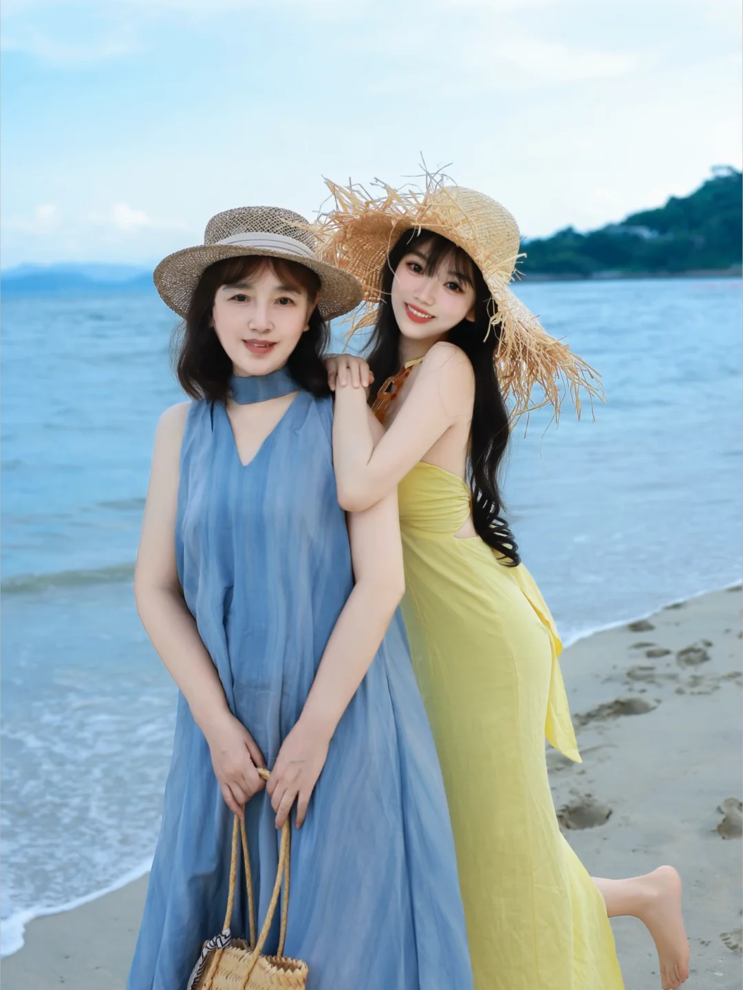 夏天要和妈妈一起做海边姐妹花！🌊