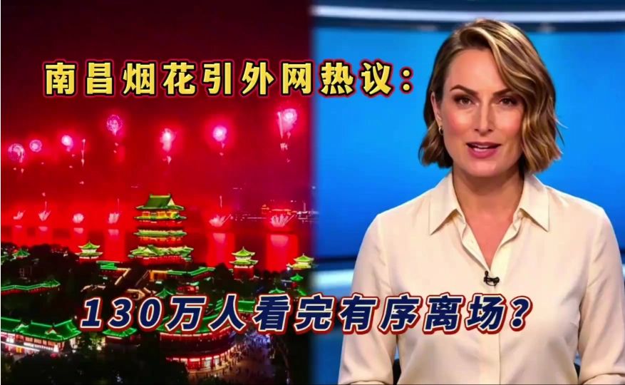 南昌烟花引外网热议：130万人看完有序离场？