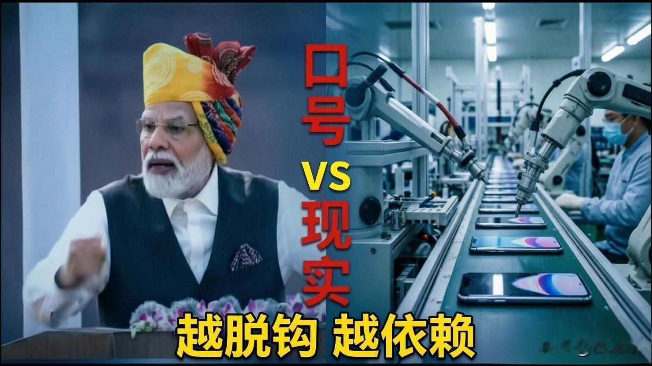印度离不开中国制造！
硬核数据打脸“自力更生”口号
 
印度喊“印度制造”喊得震
