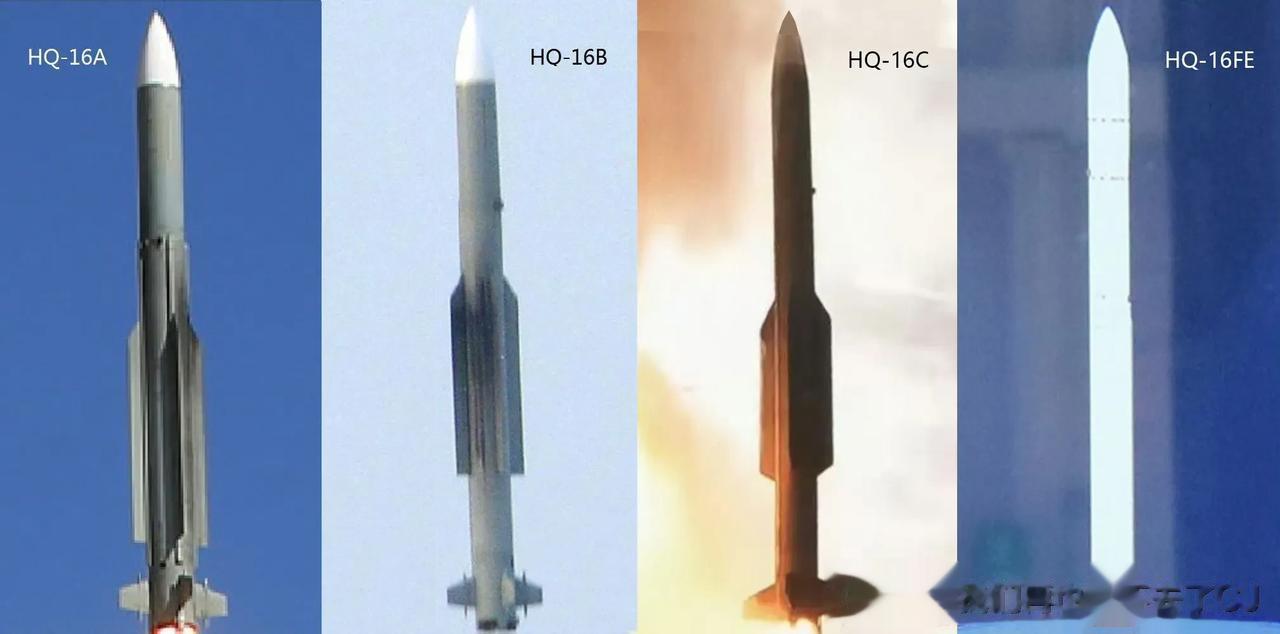 中国的中程地空/舰空防空导弹：从HQ16A一路进化到HQ16FE 。

其射程从
