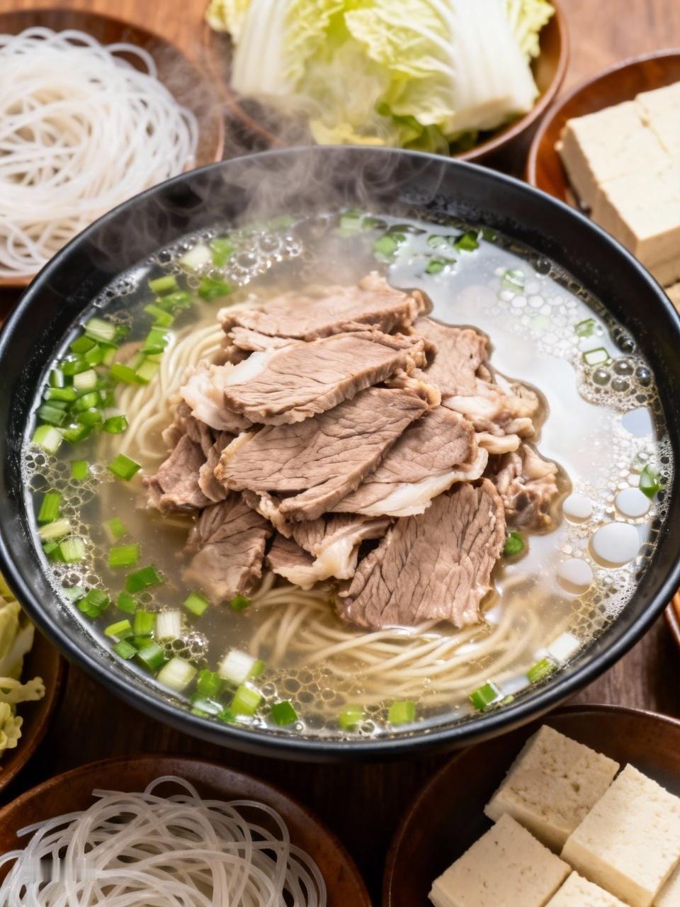 AI妙生图小雪之际品羊肉火锅。