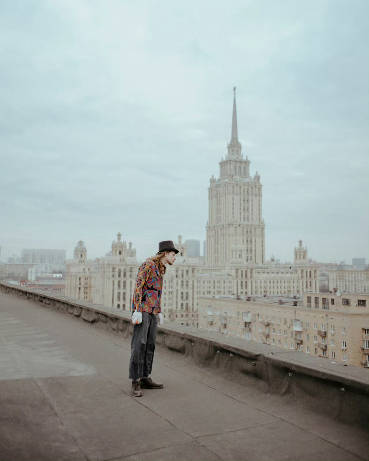 A Moscow clown had no place to perform. 