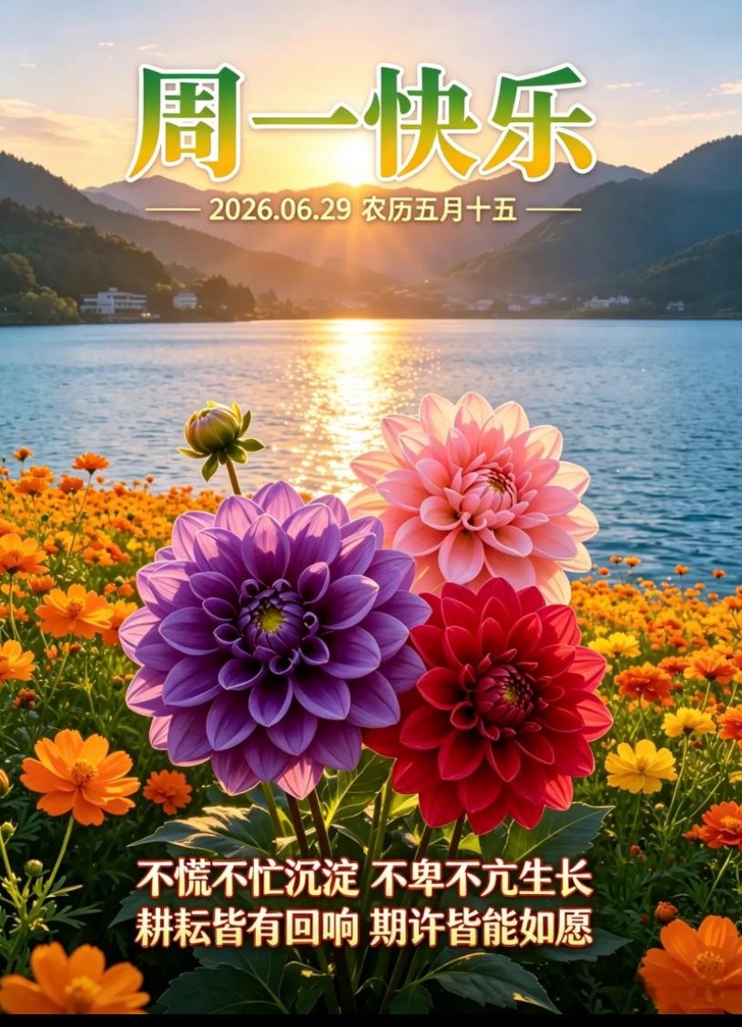 🌺2026./6.29晨光启新.盛夏如诗🌺

🌿🌸心怀良善寄语四方，缕缕
