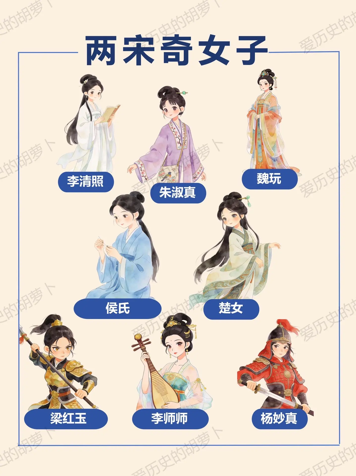 李清照只算其一？两宋奇女子。