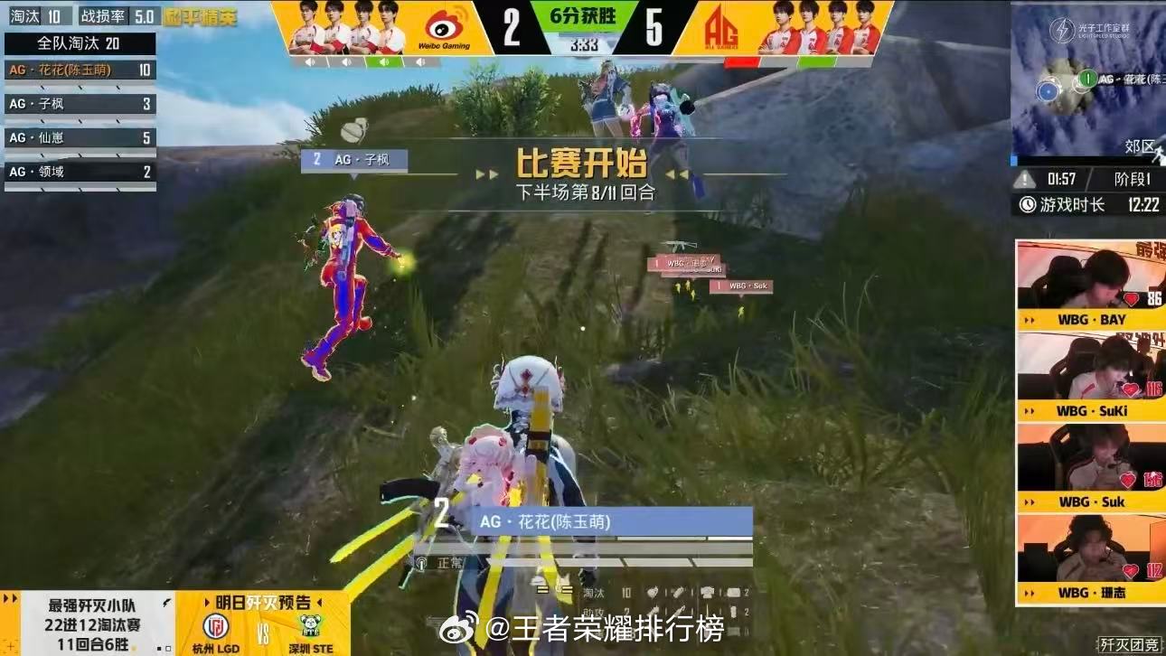 AG晋级歼灭12强PEL歼灭挑战赛PEL歼灭挑战赛首轮战火交锋，AG直面WBG展