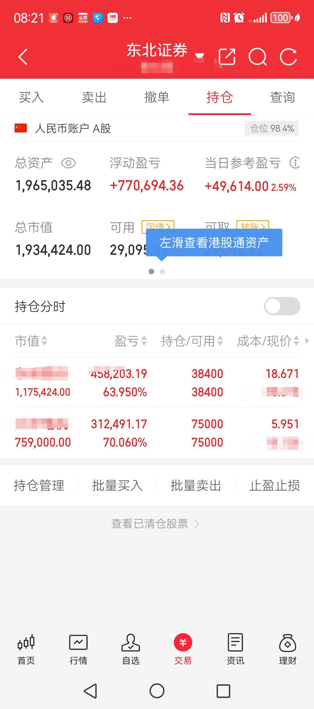 这个账户，从2024年2月6号到现在，只买卖过两次股票，一次是2024年8月23
