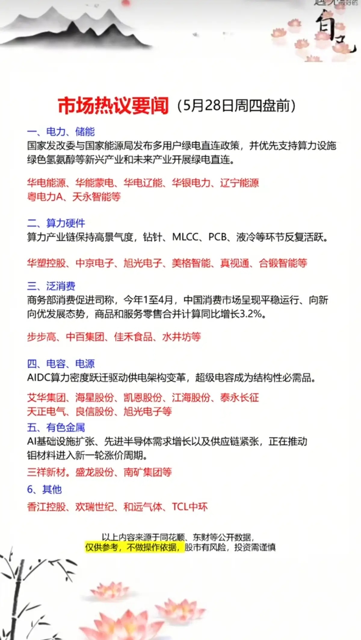 5.28周四  财经热点+要闻汇总！ 