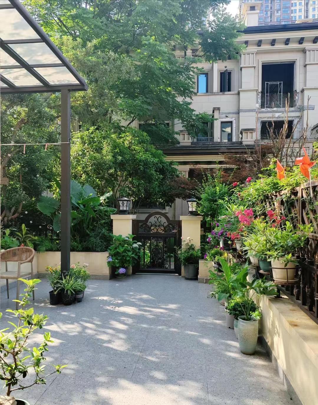 张馨予广州的豪宅好漂亮啊！
张馨予和老公何捷定居广州，拍戏之余就养花种菜画画，过