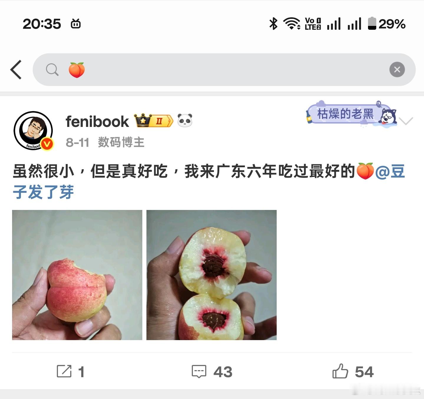果然，能超越的只有他自己，上周才吃六年来最好吃的🍑，今天就被刷新了，新买的这个