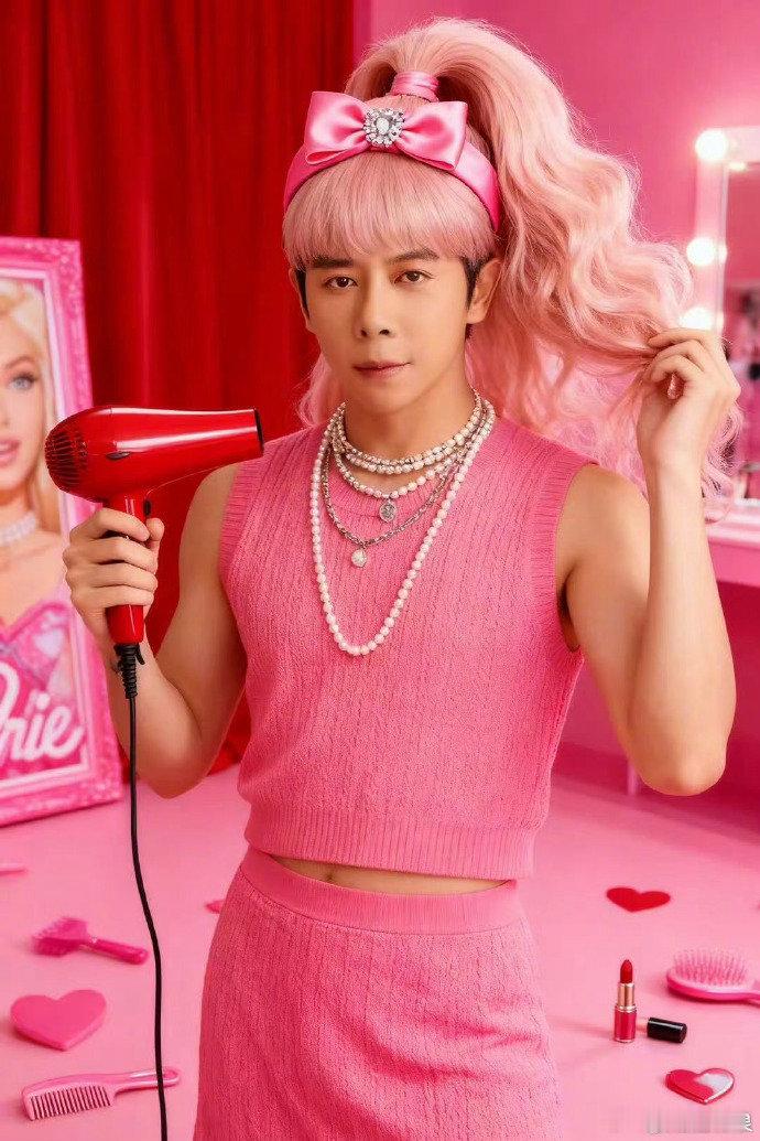 胡海泉cos芭比造型，巡演的的主题吗