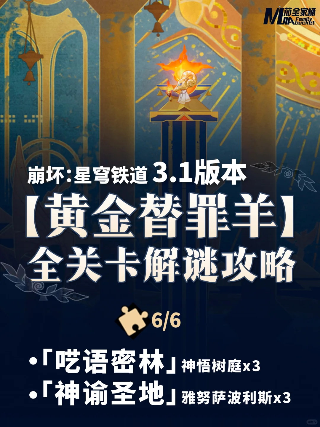 星铁3.1｜【黄金替罪羊】全关卡解谜攻略