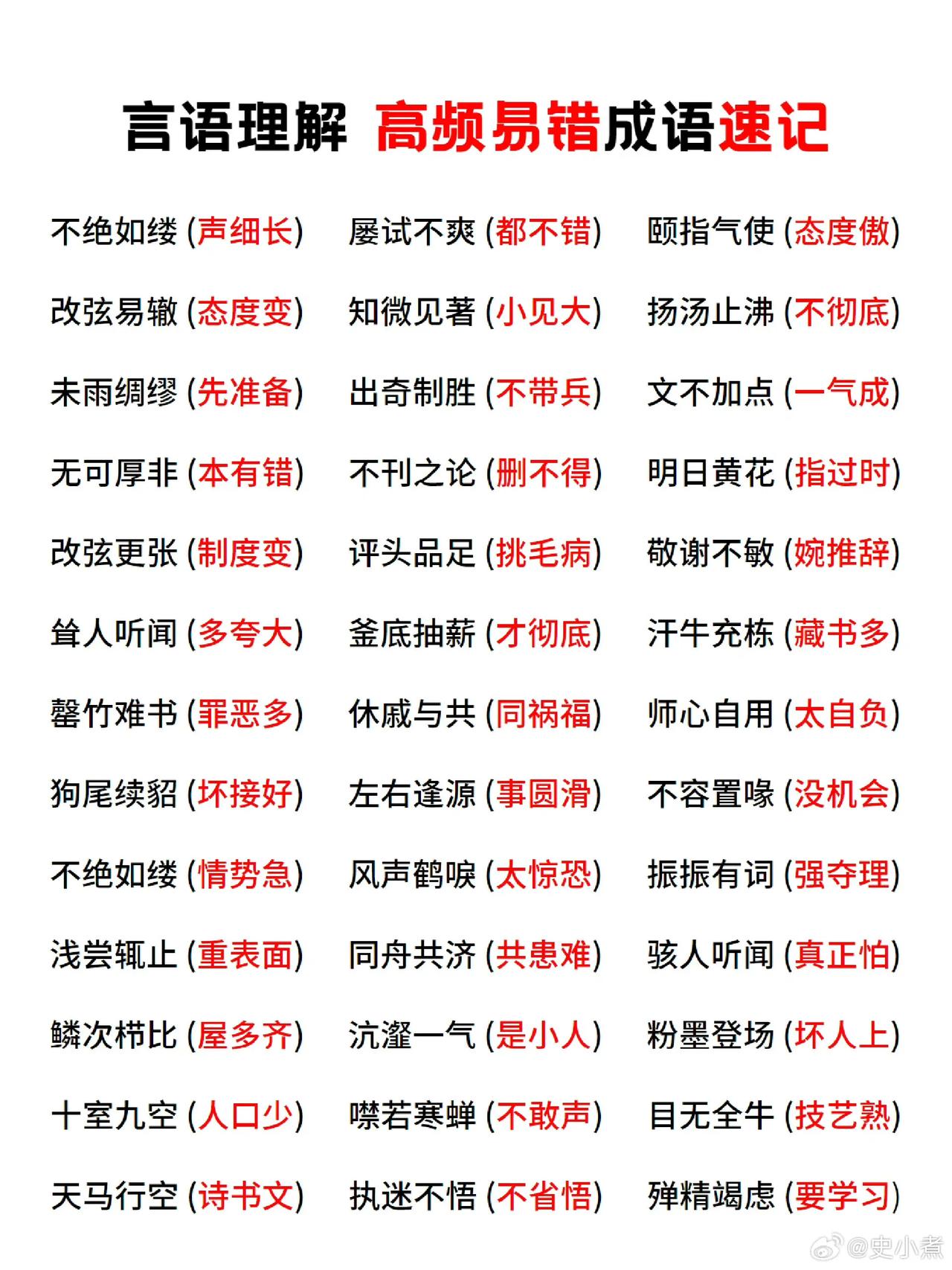 易搞混意思的成语这样记，就不会弄错了