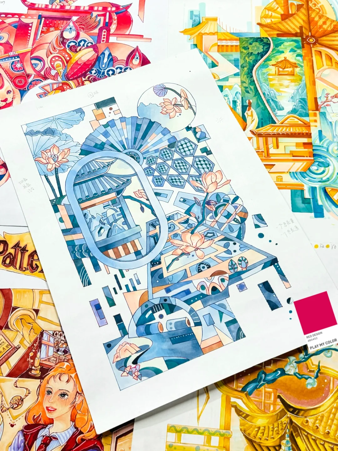 年轻脑子就是好用～同学们的画面太有创意了