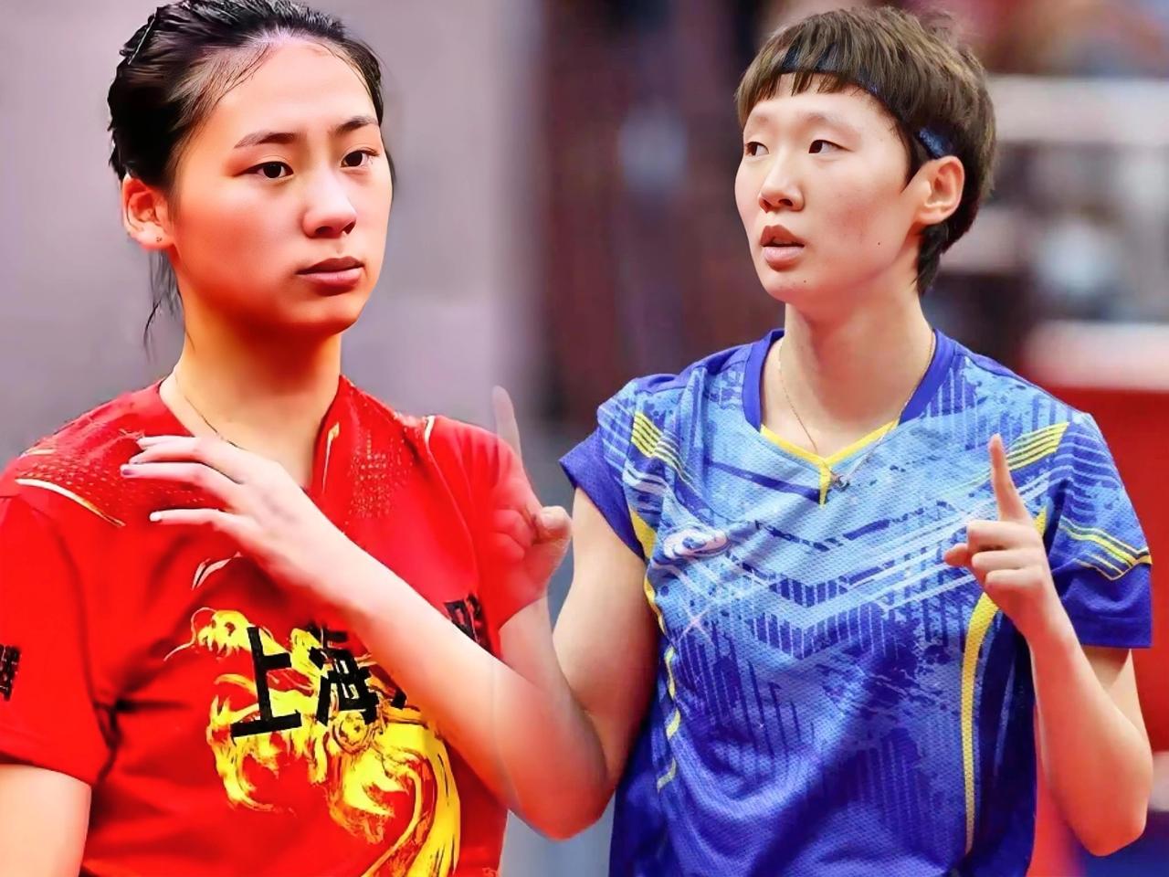 陈熠能模仿得了王曼昱的打法，却模仿不了师姐的风骨！

从身材外型来看，陈熠身高1