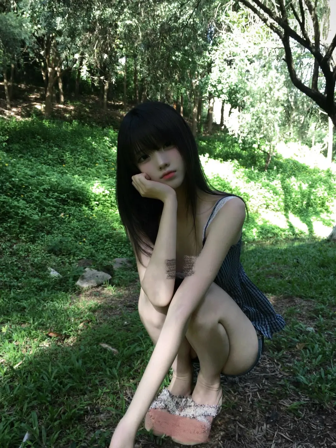 人总是喜欢反季节的东西 夏天 少女感 绿色 氧气
