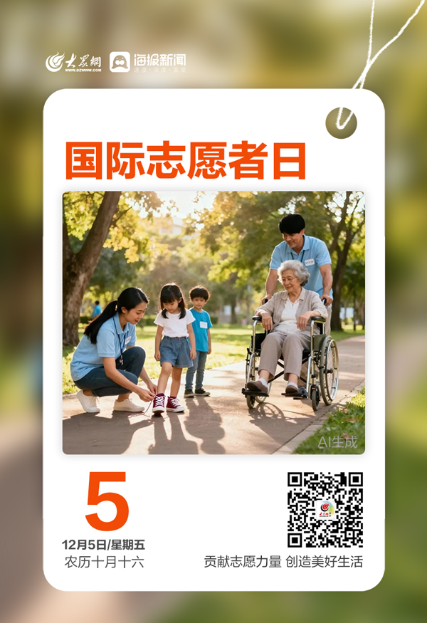 早安,你好|今天,国际志愿者日