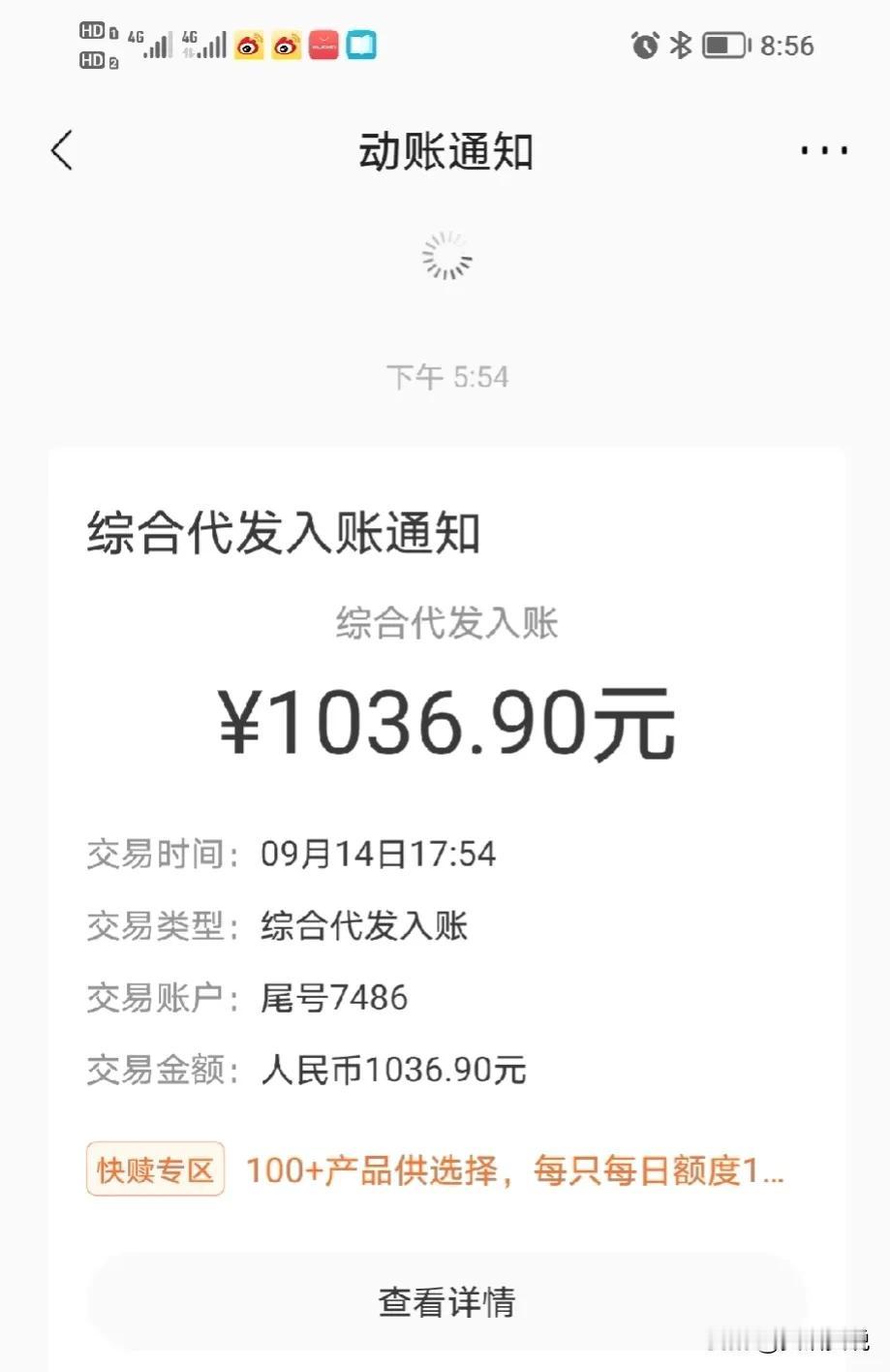 2024年8月份打临时工一共赚了3000块，但8月份股票动都没动亏损高达3万多，