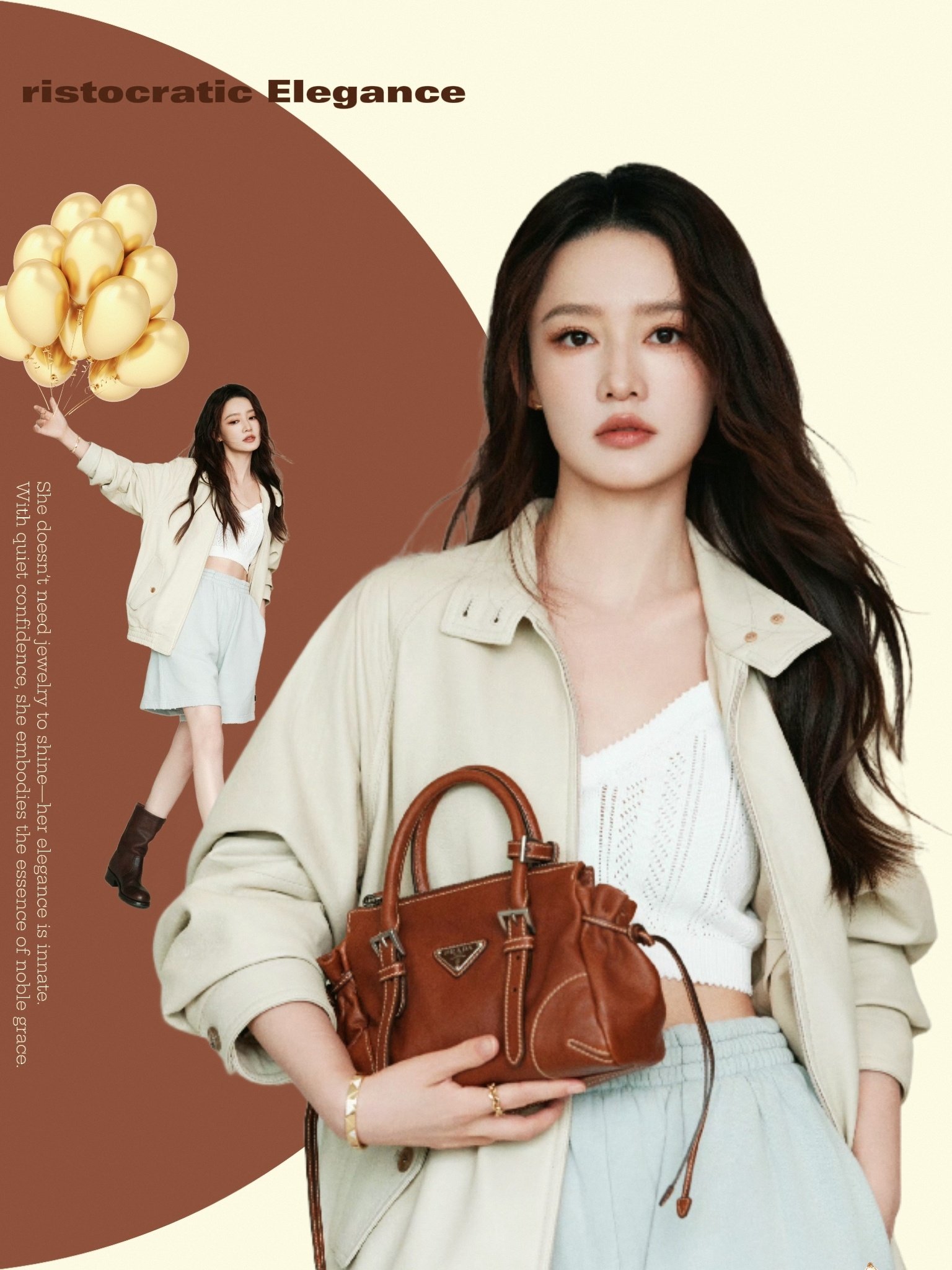 李沁prada贵气千金𝙋𝙍𝘼𝘿𝘼 ▪️🤎李沁