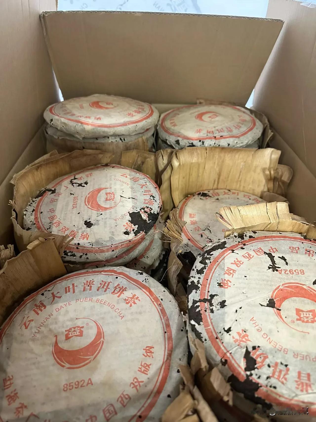 仓库这几件8592A仓储极好极好，这个茶，粗枝大叶老原料，出来了特别好的药香轻参