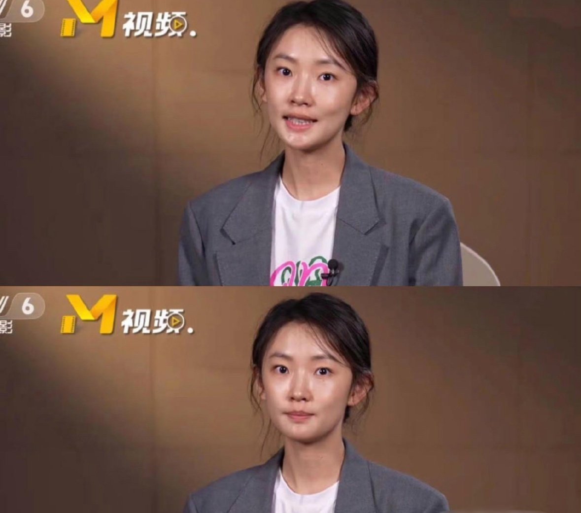 周依然不是混电影圈的吗？怎么就素颜且油光满面的在镜头前。。 