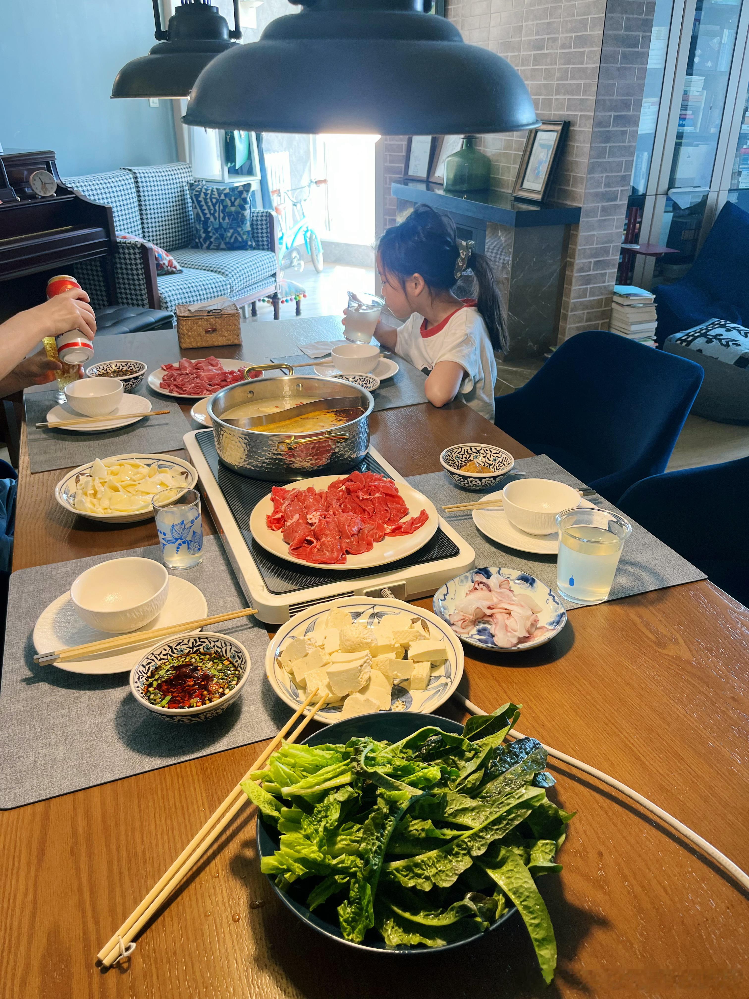 周末火锅日。 ​​​