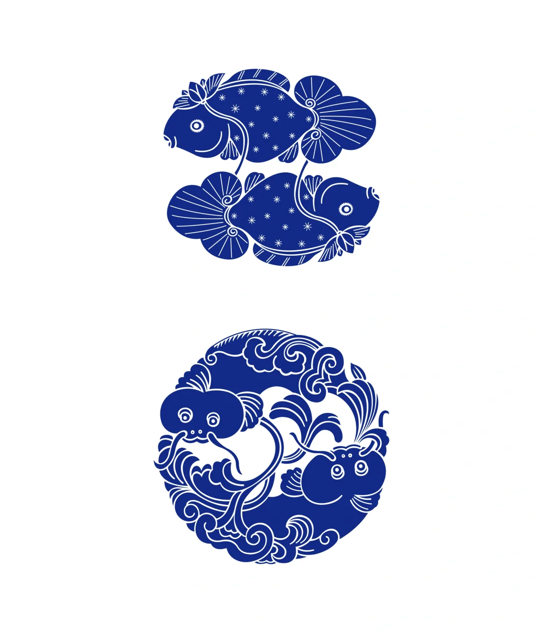 传统图案纹样鱼纹(24)