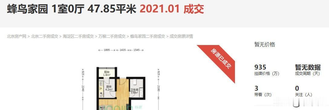 听一个北京房东说，他当时买北京房子是20万一平买的，他以为自己20万一平买到二手