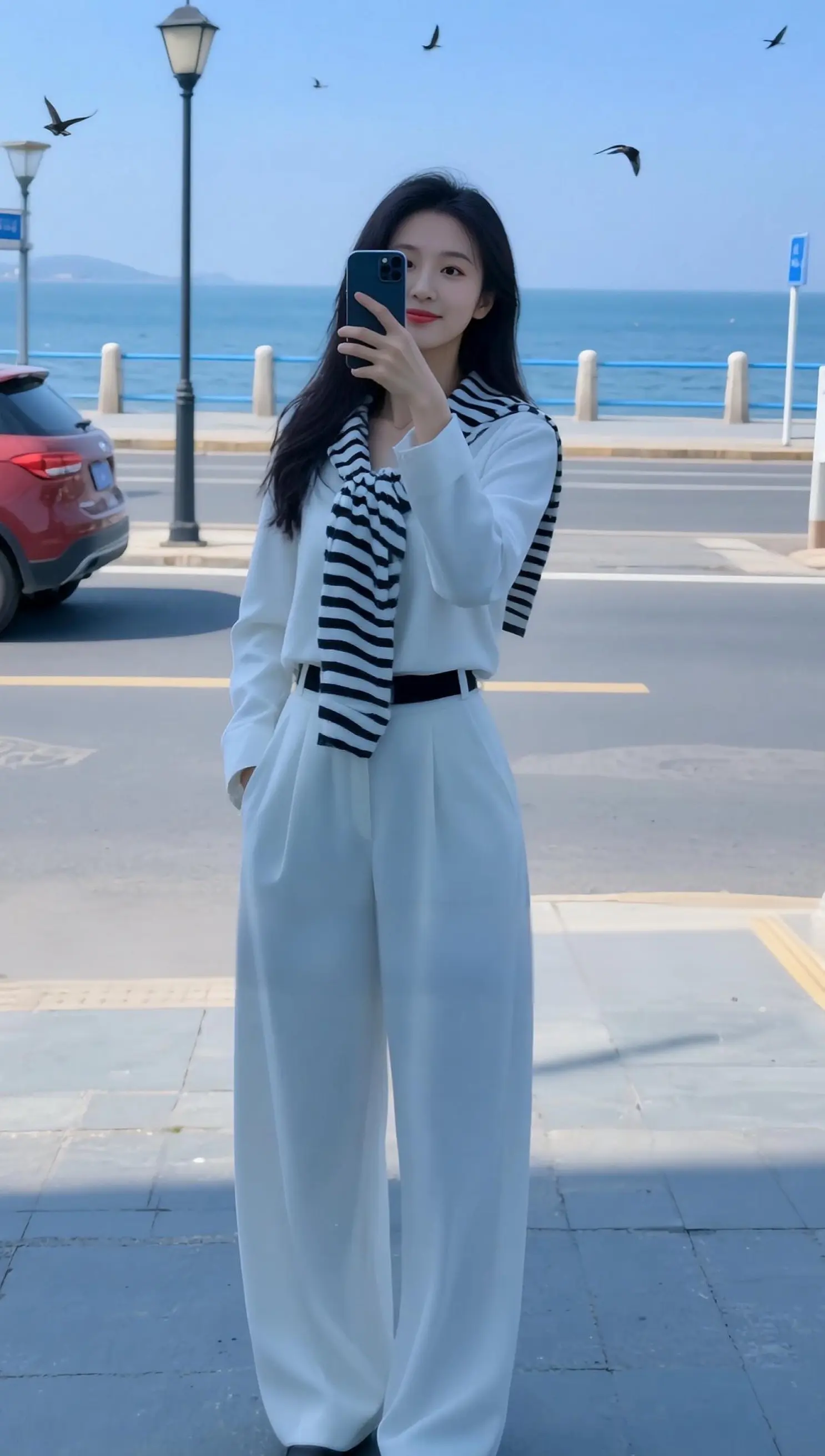 AI海滨生活照 随变ai随便玩