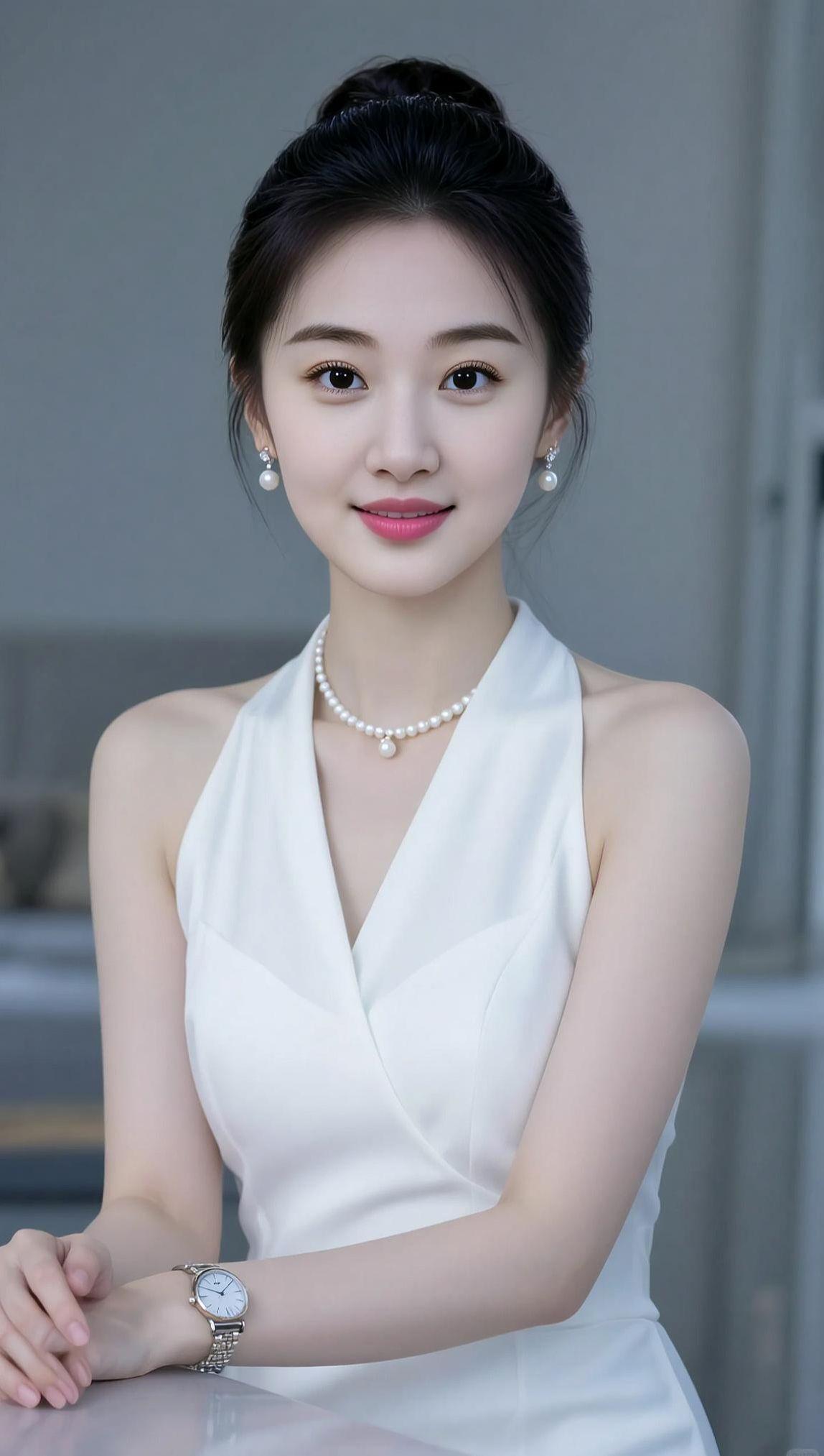 AI珍珠优雅写真 抖音ai创作 美女