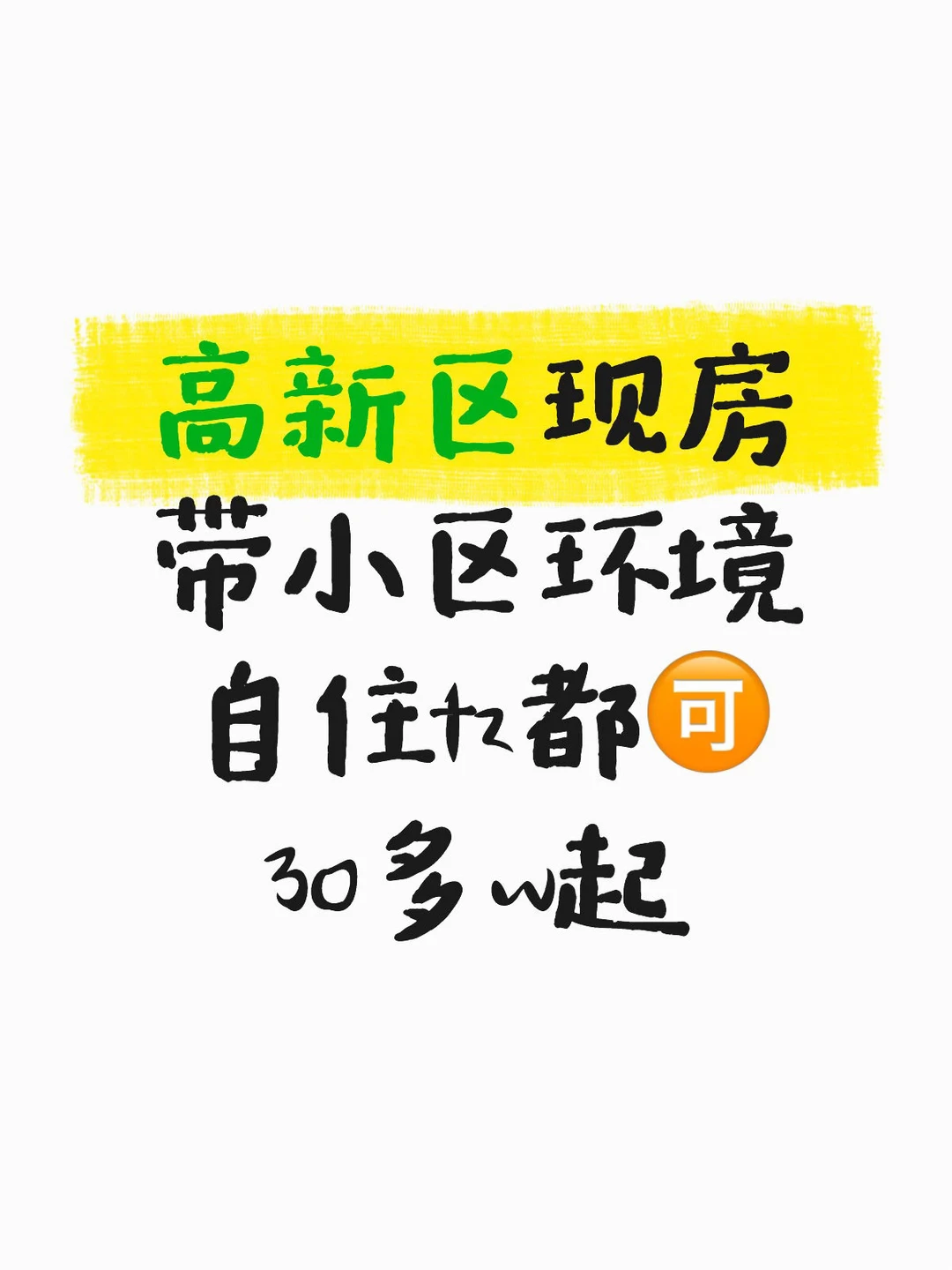 高新区现房公寓 30多w