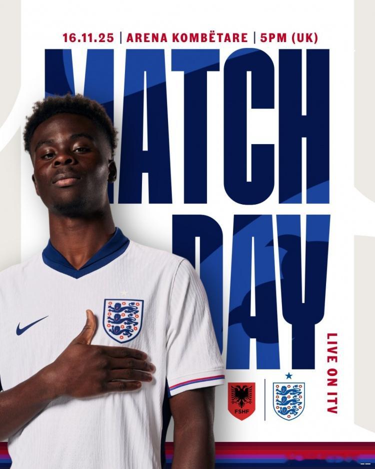 收官战！明天凌晨1点，英格兰将在世预赛欧洲区最后一轮比赛中客场对阵阿尔巴尼亚。