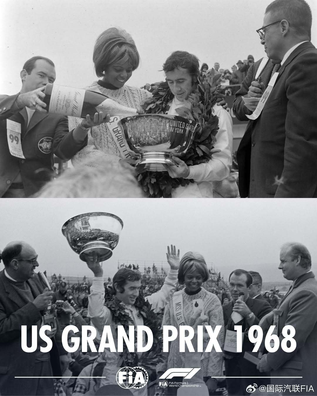 数十年等待，英伦车手包揽领奖台🇬🇧自 1968 年美国大奖赛以来，F1 领奖