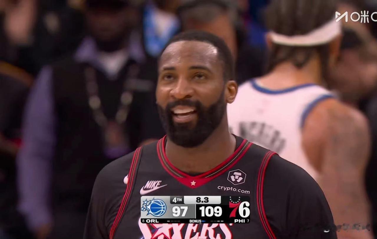 张飞绣花！把艾弗森激动坏了！

今天的附加赛对决，主场作战的76人队以109-9