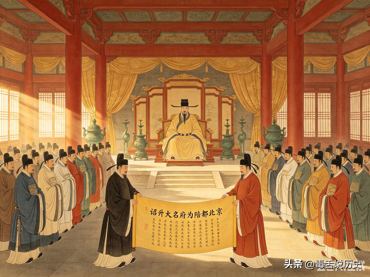 北宋庆历二年（1042年），宋仁宗下诏将大名府升格为陪都“北京”，使其成为与东京