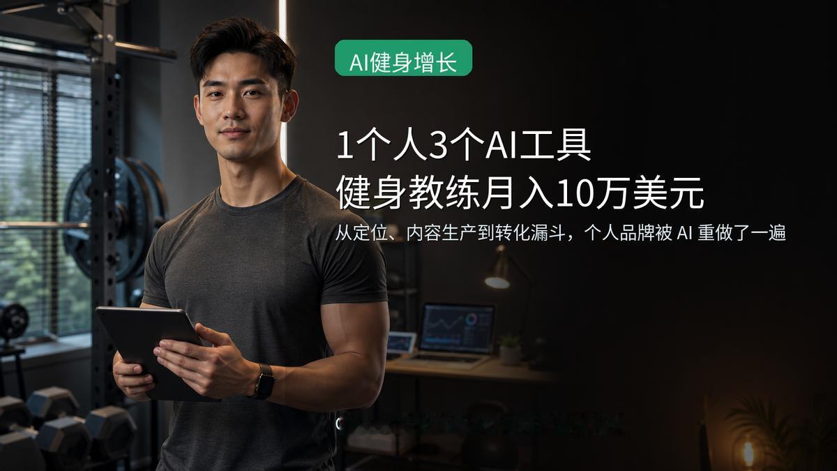 Chris的做法和95%的健身博主完全不同。别人在模仿顶级网红，他却用AI工具重