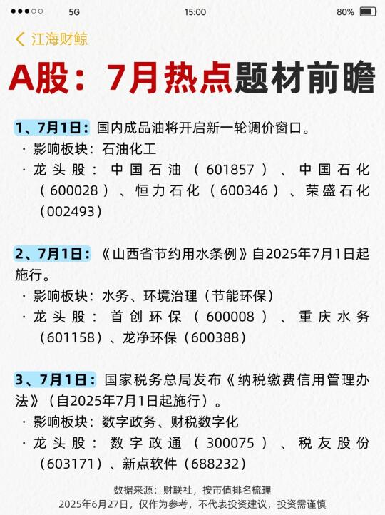 🔥7月热门投资大事件梳理