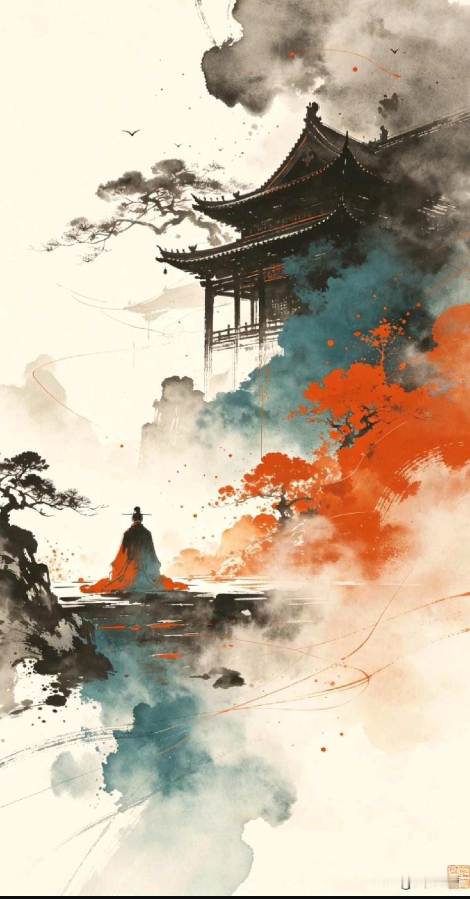 《破执念·观无常·行自在》

信人望报终成茧，较锱铢时云蔽月。
执绳墨处舟难进，