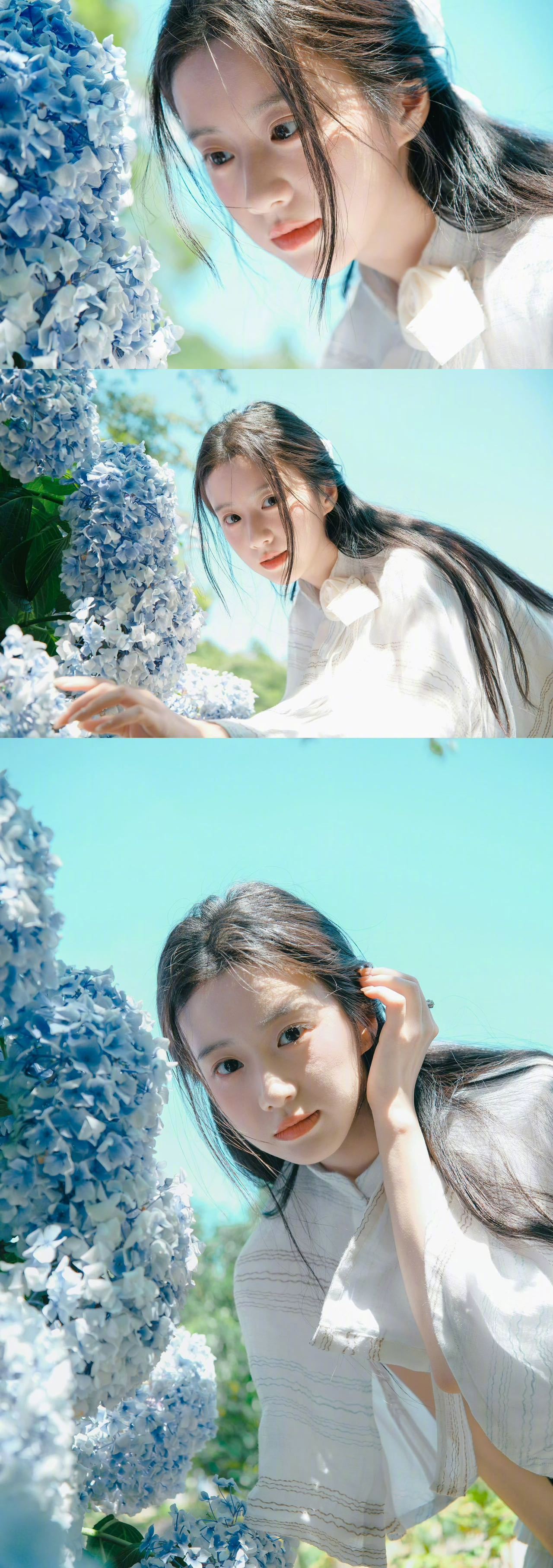 包上恩绣球花少女好清纯 包上恩的海岛绣球花写真太美太纯了吧~[期待]小披风造型完