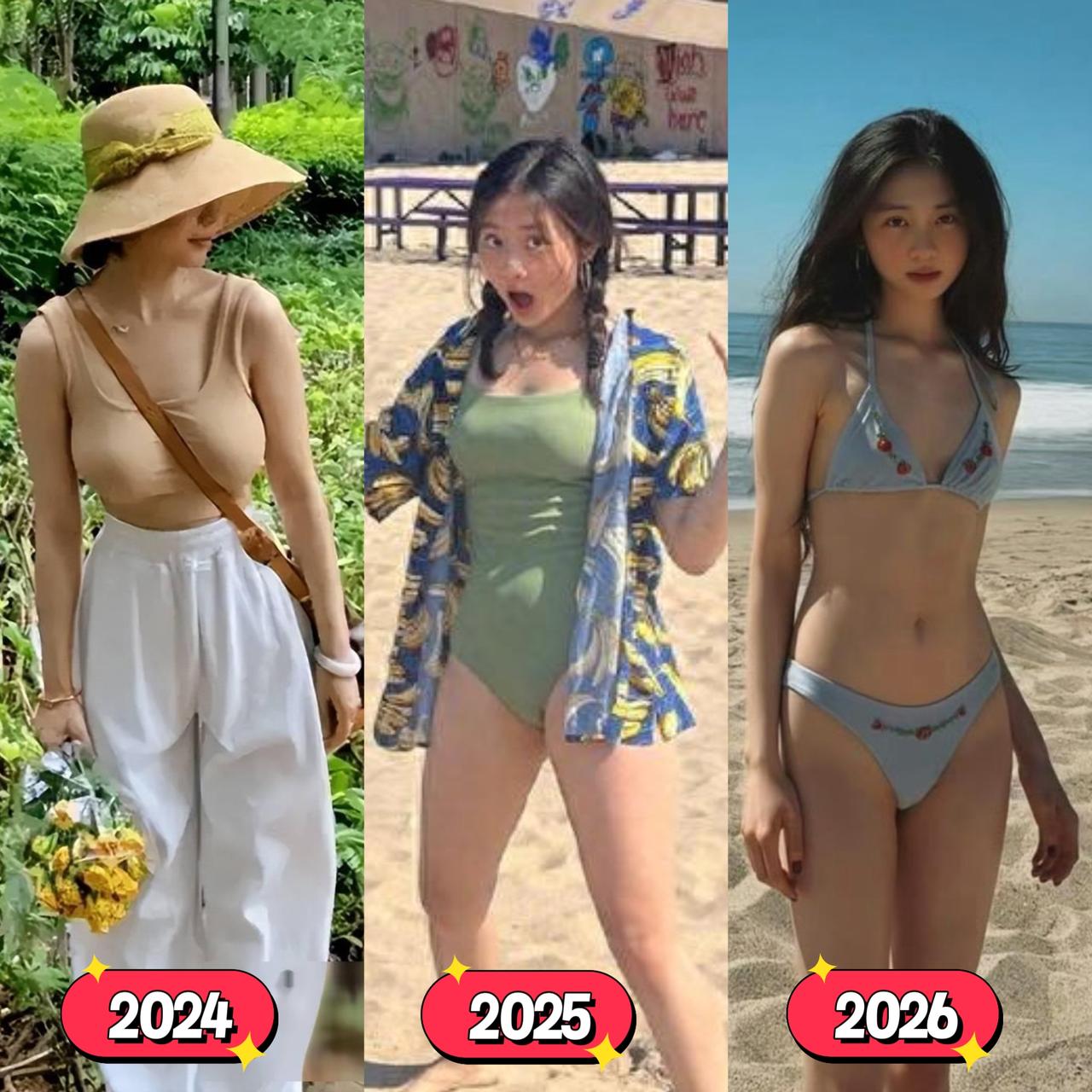 黄磊老师的女儿黄多多，三年瘦了这么多？