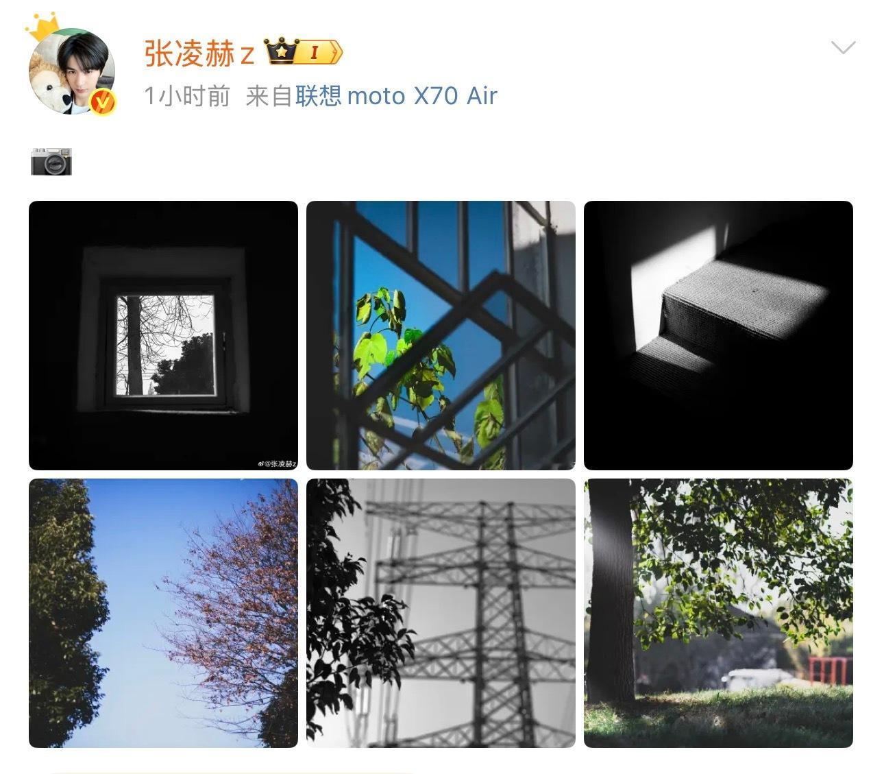 张凌赫微博最新营业图来交摄影作品了什么时候开个摄影班教我