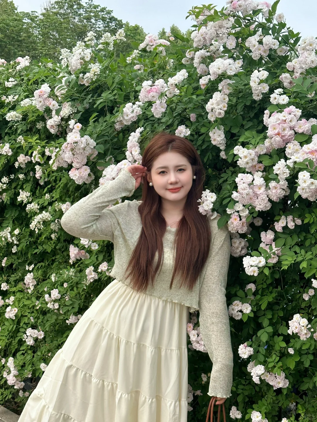 微胖穿搭|🌸好漂亮滴小裙子！花瀑布太美啦！！