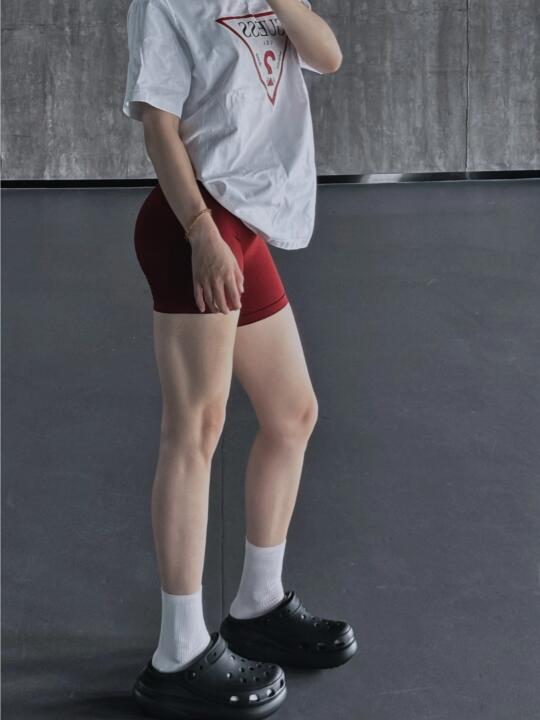 身高168，55kg的肌肉线条腿｜瘦而不柴