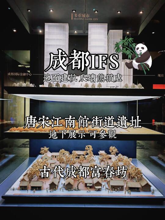 成都IFS地下，展出着一条千年古街遗址