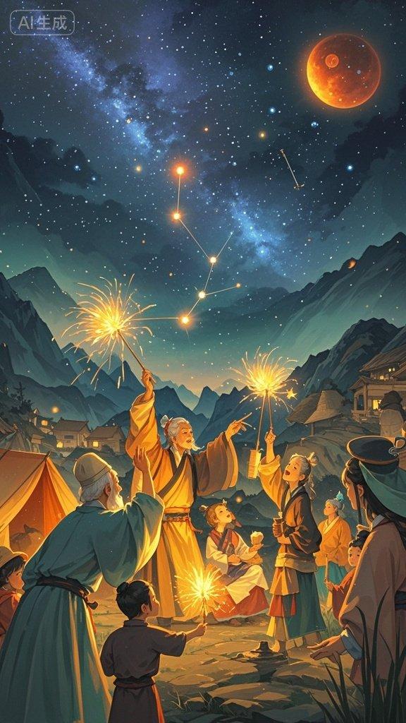 中国历史之五十三……“夜观星象”占卜术。

在夏朝末年，天灾人祸频发，民不聊生。