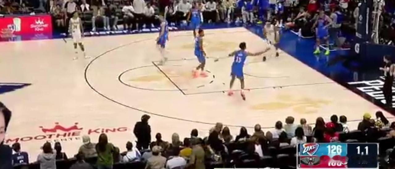 雷霆大胜鹈鹕继续高歌猛进亚历山大得分20以上数据来到87场。首节雷霆狂取49分，