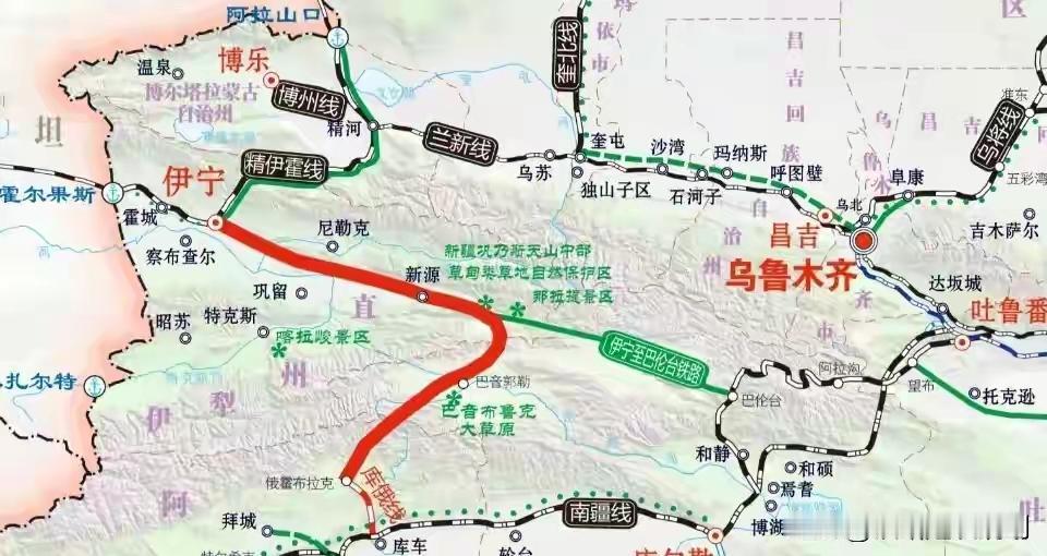 伊宁至阿克苏铁路下月开工，全长460公里。计划工期2376日历天，计划开工日期：