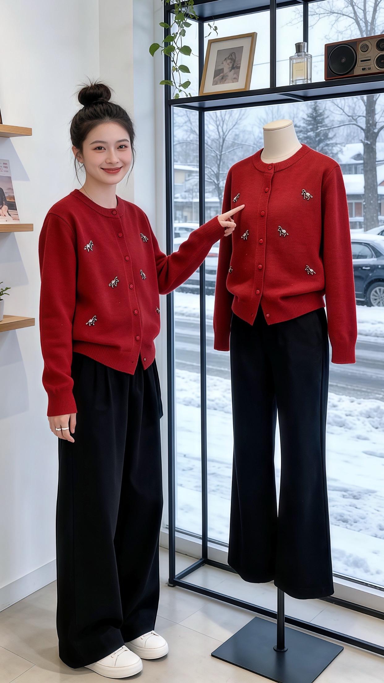 小个子冬季保暖穿搭 过年回家穿哪套显得我混得好 过年穿什么 新年战袍我...